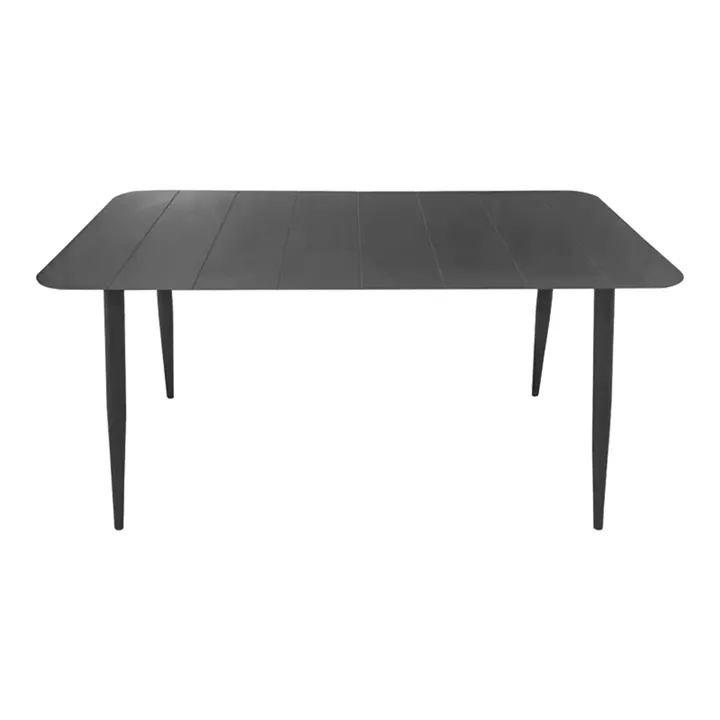 Τραπέζι Vista pakoworld αλουμίνιο σε ανθρακί απόχρωση 150x80x72εκ