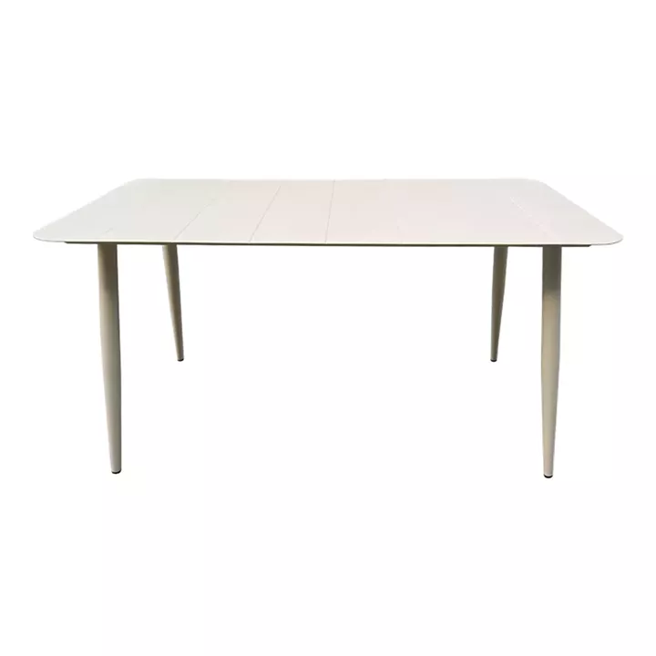 Τραπέζι Vista pakoworld αλουμίνιο σε μπεζ απόχρωση 150x80x72εκ