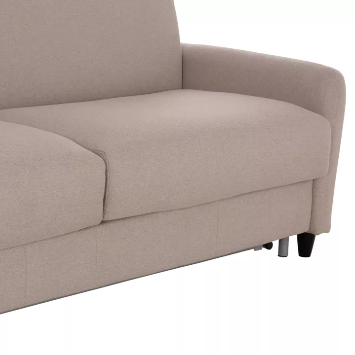 ΚΑΝΑΠΕΣ-ΚΡΕΒΑΤΙ ΜΕ ΑΝΑΔΙΠΛ.ΣΤΡΩΜΑ ETUDINE HM3311.02 ΜΠΕΖ ΥΦΑΣΜΑ 190x98x90Υεκ