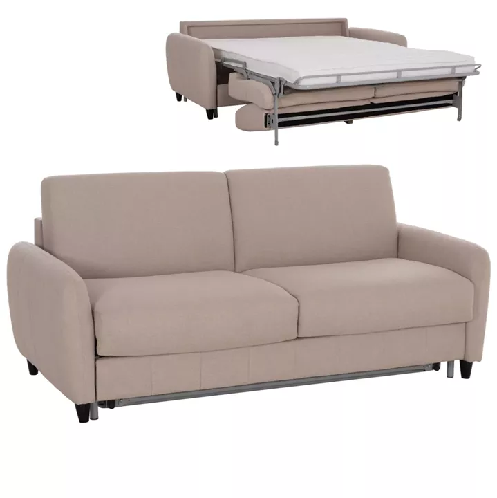 ΚΑΝΑΠΕΣ-ΚΡΕΒΑΤΙ ΜΕ ΑΝΑΔΙΠΛ.ΣΤΡΩΜΑ ETUDINE HM3311.02 ΜΠΕΖ ΥΦΑΣΜΑ 190x98x90Υεκ