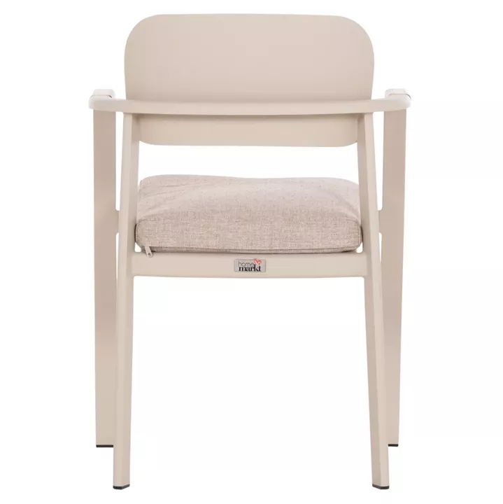 ΠΟΛΥΘΡΟΝΑ ΤΡΑΠΕΖΑΡΙΑΣ ELARA HM6414.05 ΜΠΕΖ ΑΛΟΥΜΙΝΙΟ-OLEFIN--ΞΥΛΟ TEAK 56x62x78Υεκ.