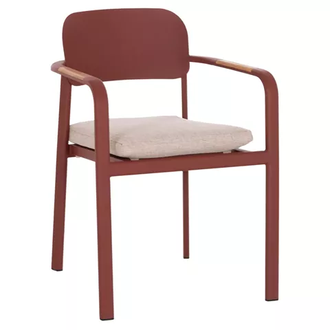 ΠΟΛΥΘΡΟΝΑ ΤΡΑΠΕΖΑΡΙΑΣ ELARA HM6414.07 ΚΕΡΑΜΙΔΙ ΑΛΟΥΜΙΝΙΟ-ΜΠΕΖ OLEFIN--TEAK 56x62x78Υεκ