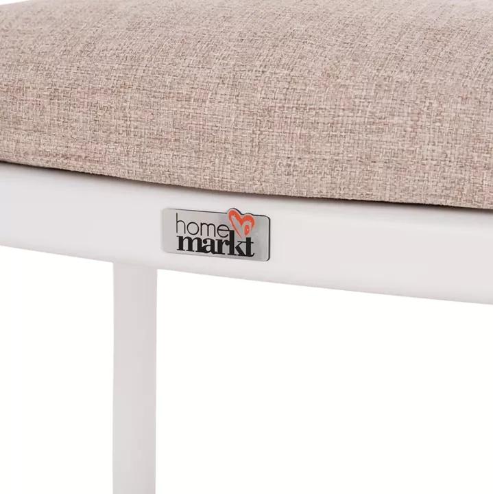 ΠΟΛΥΘΡΟΝΑ ΤΡΑΠΕΖΑΡΙΑΣ ELARA HM6414.02 ΛΕΥΚΟ ΑΛΟΥΜΙΝΙΟ-ΜΠΕΖ OLEFIN--TEAK 56x62x78Υεκ