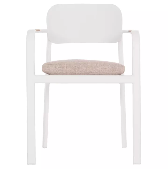 ΠΟΛΥΘΡΟΝΑ ΤΡΑΠΕΖΑΡΙΑΣ ELARA HM6414.02 ΛΕΥΚΟ ΑΛΟΥΜΙΝΙΟ-ΜΠΕΖ OLEFIN--TEAK 56x62x78Υεκ