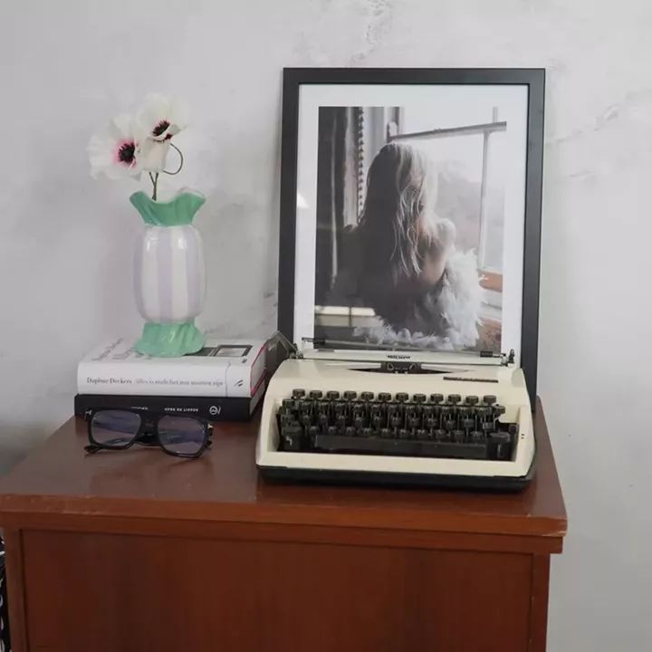 Beauty Home Βάζο “καραμέλα” – Μέντα/Λιλά 9,5×9,5x21cm