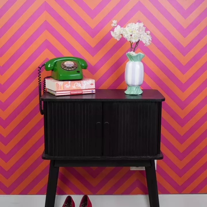 Beauty Home Βάζο “καραμέλα” – Μέντα/Λιλά 9,5×9,5x21cm