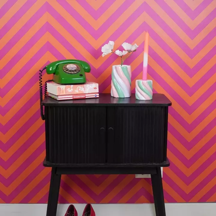 Beauty Home Βάζο “Marshmellow” – Ροζ/Μέντα/Λιλά – 10x10x15cm