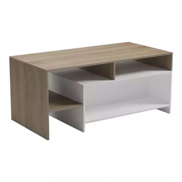 Coffee table Consa pakoworld sonoma - white 120x60x52.8cm
