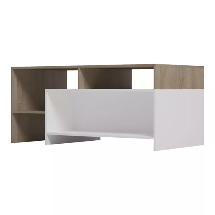 Coffee table Consa pakoworld sonoma - white 120x60x52.8cm