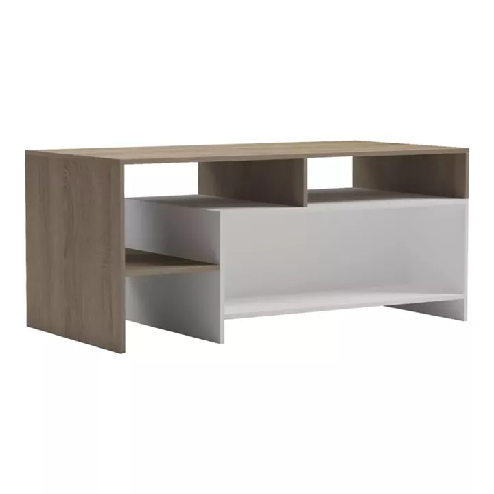 Coffee table Consa pakoworld sonoma - white 120x60x52.8cm