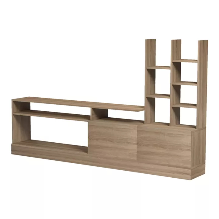 Σύνθετο σαλονιού Seruno pakoworld sonoma 170x25x100εκ