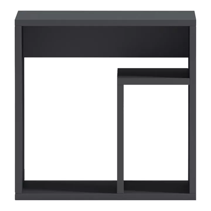 Κομοδίνο Doublo pakoworld ανθρακί 40x35x40εκ