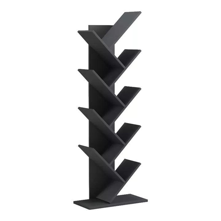 Bookcase Fyllo pakoworld anthracite 50x25x141.5cm