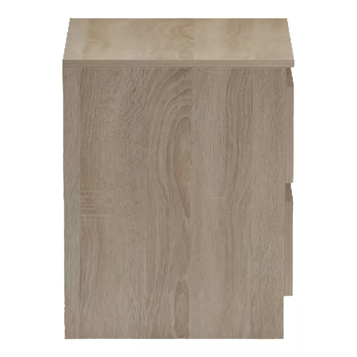 Κομοδίνο Verena pakoworld sonoma-ανθρακί 40x40x50εκ