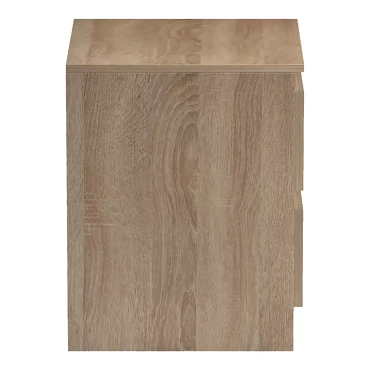 Κομοδίνο Verena pakoworld sonoma-λευκό 40x40x50εκ