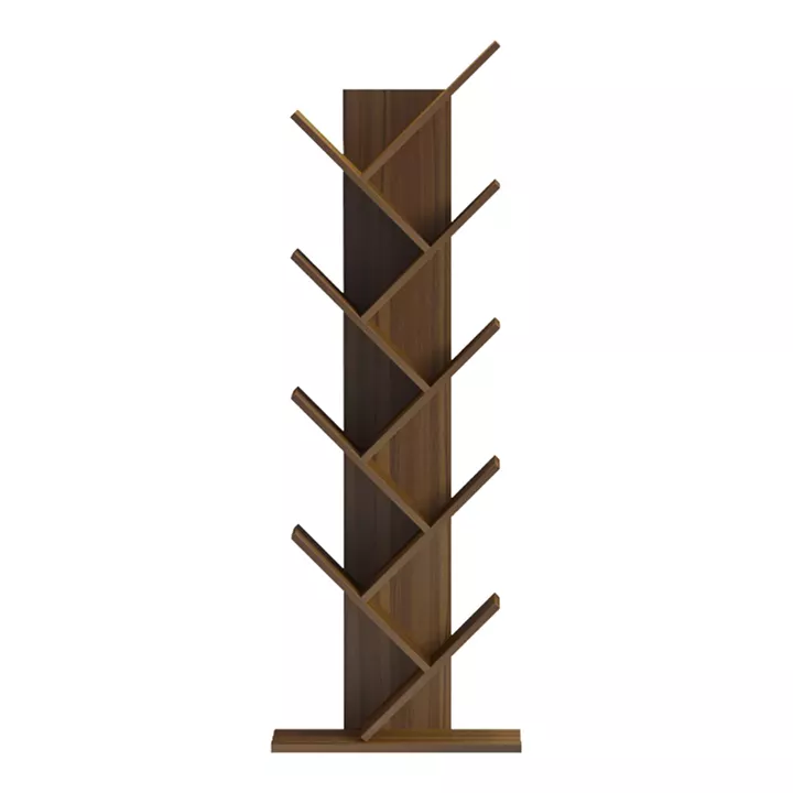 Bookcase Fyllo pakoworld walnut 50x25x141.5cm