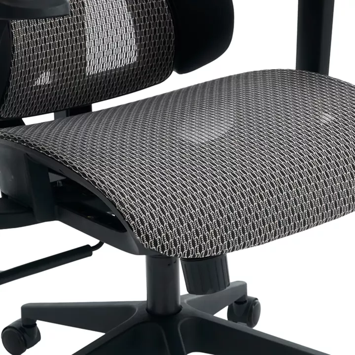 Καρέκλα γραφείου εργασίας ErgoFlow pakoworld μαύρο-γκρι 73x64x112-135εκ