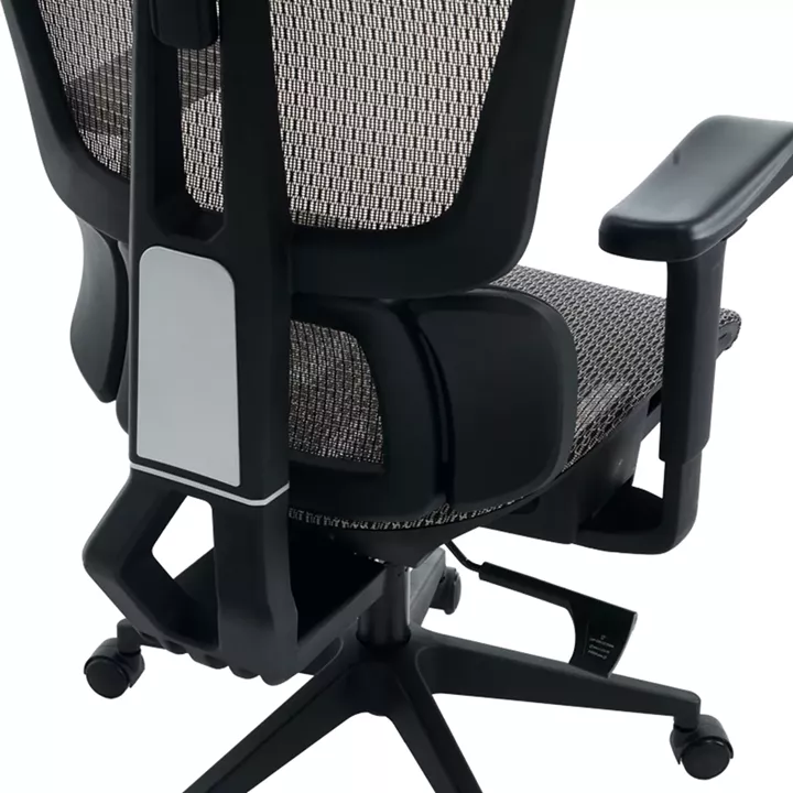 Καρέκλα γραφείου εργασίας ErgoFlow pakoworld μαύρο-γκρι 73x64x112-135εκ