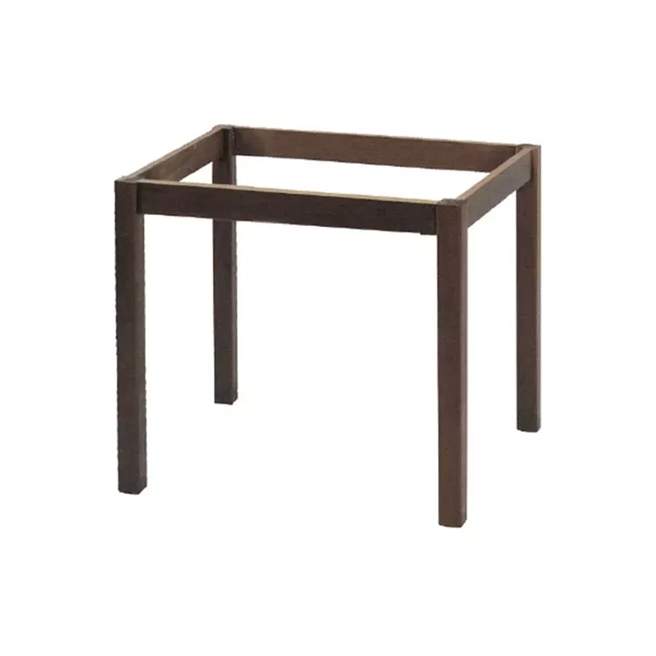 ΚΑΦΕΝΕΙΟΥ Βάση Τραπεζιού Οξιά Λυόμενο για Επιφάνεια 60x60cm, Βαφή Εμποτισμού Καρυδί