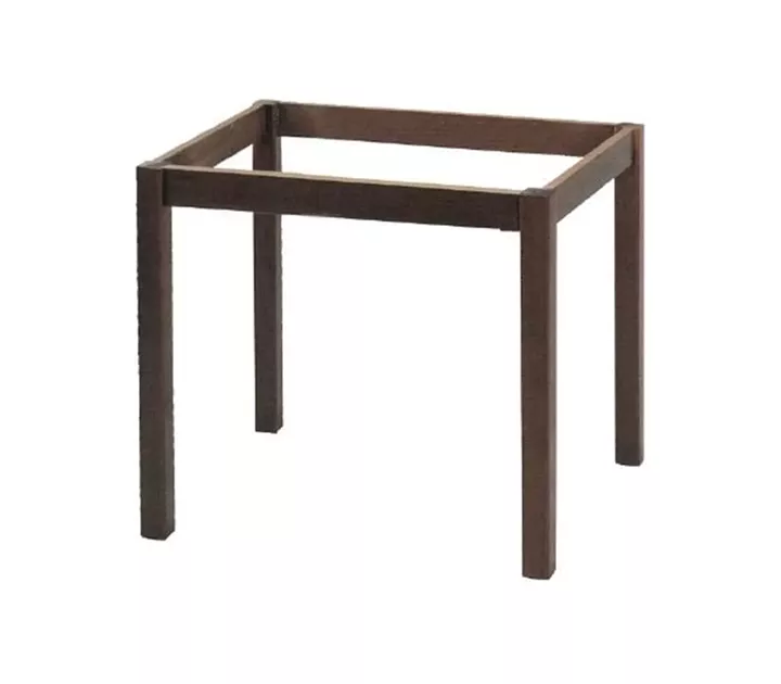 ΚΑΦΕΝΕΙΟΥ Βάση Τραπεζιού Οξιά Λυόμενο για Επιφάνεια 60x60cm, Βαφή Εμποτισμού Καρυδί