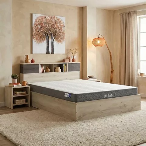 Κρεβάτι με στρώμα Olympus-Dreamer pakoworld castillo-toro 160x200εκ