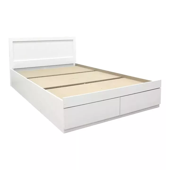 Bed with mattress and drawer Olympus-Dreamer pakoworld white 100x200cm