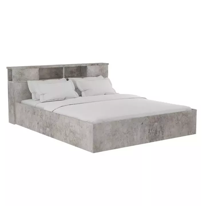 Bed with mattress Olympus-Dreamer pakoworld antique anthracite 160x200cm