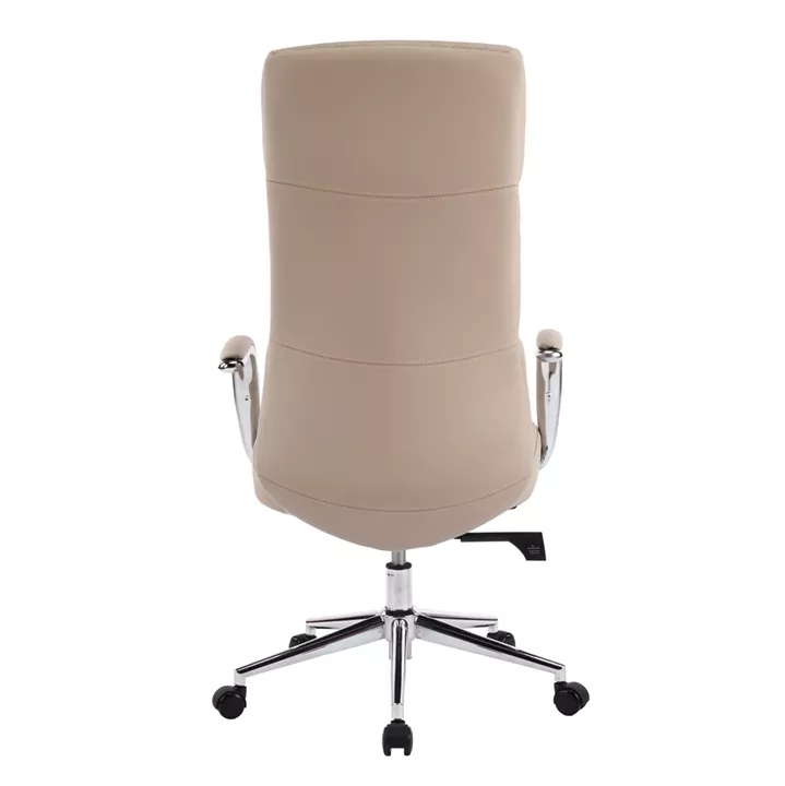 ΚΑΡΕΚΛΑ ΓΡΑΦΕΙΟΥ MEITE HM18353.02 ΜΠΕΖ PU ΔΕΡΜΑ--ΒΑΣΗ ΧΡΩΜΙΟΥ 66x71x127Υεκ