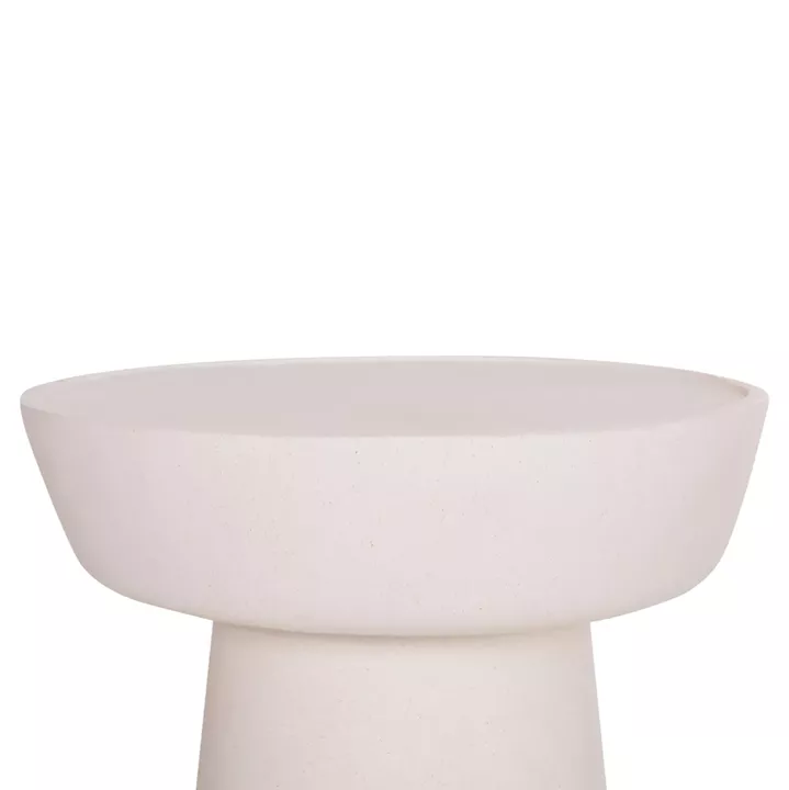 ΤΡΑΠΕΖΙ ΣΑΛΟΝΙΟΥ PIRSON HM18155.02 FIBER CEMENT ΣΕ ΛΕΥΚΟ--Φ60x36Υεκ.