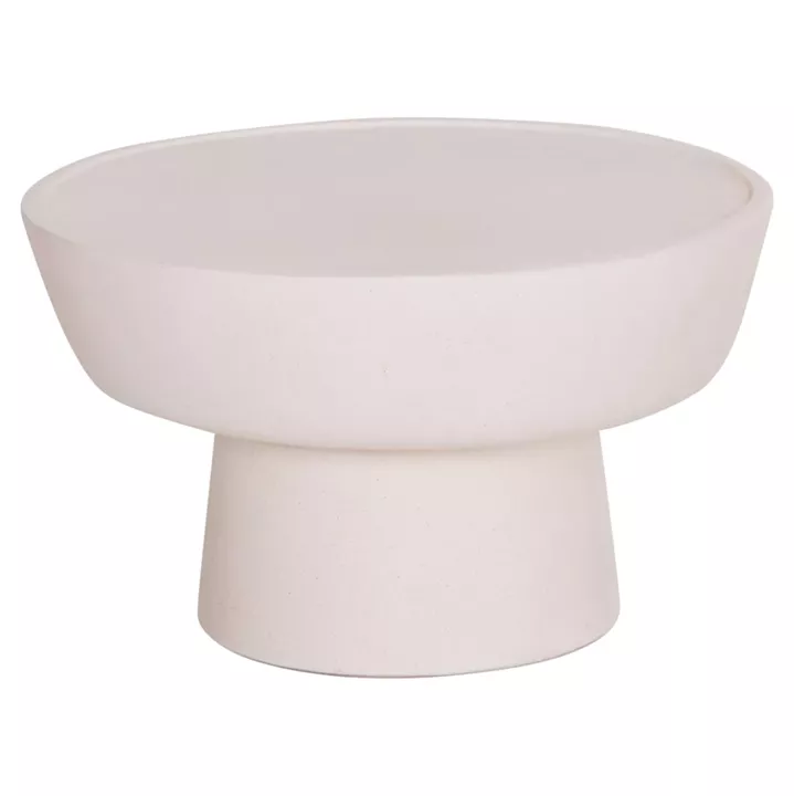 ΤΡΑΠΕΖΙ ΣΑΛΟΝΙΟΥ PIRSON HM18155.02 FIBER CEMENT ΣΕ ΛΕΥΚΟ--Φ60x36Υεκ.