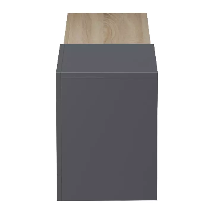 Έπιπλο τηλεόρασης επιτοίχιο Flato pakoworld sonoma-ανθρακί 150x29.5x38.5εκ