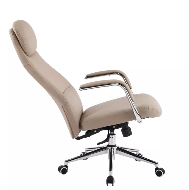 ΚΑΡΕΚΛΑ ΓΡΑΦΕΙΟΥ SONTY HM18354.02 ΜΠΕΖ PU ΔΕΡΜΑ--ΒΑΣΗ ΧΡΩΜΙΟΥ 67x68x125Υεκ