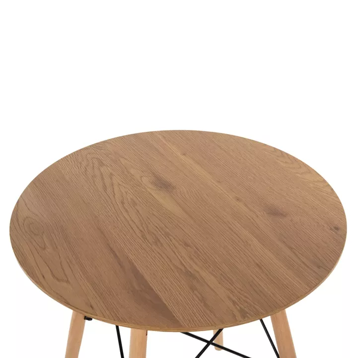 ΣΕΤ ΤΡΑΠΕΖΑΡΙΑΣ 3ΤΜΧ TWIST HM21370 ΣΤΡΟΓΓΥΛΟ ΤΡΑΠΕΖΙ Φ60 & 2 ΚΑΡΕΚΛΕΣ ΣΕ ΚΑΠΟΥΤΣΙΝΟ