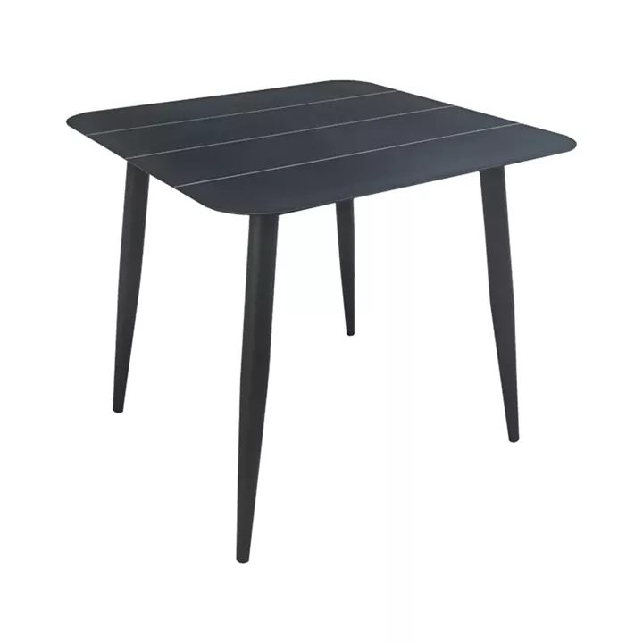 Vista pakoworld aluminum table in anthracite shade 80x80x72cm