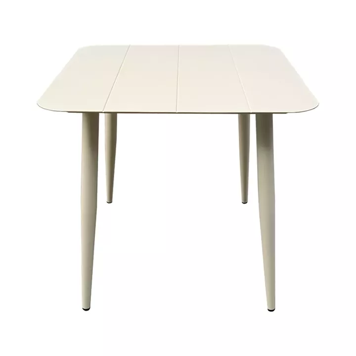 Τραπέζι Vista pakoworld αλουμίνιο σε σαμπανί απόχρωση 80x80x72εκ