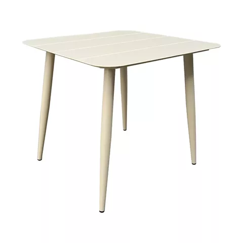 Vista pakoworld aluminum table in champagne shade 80x80x72cm