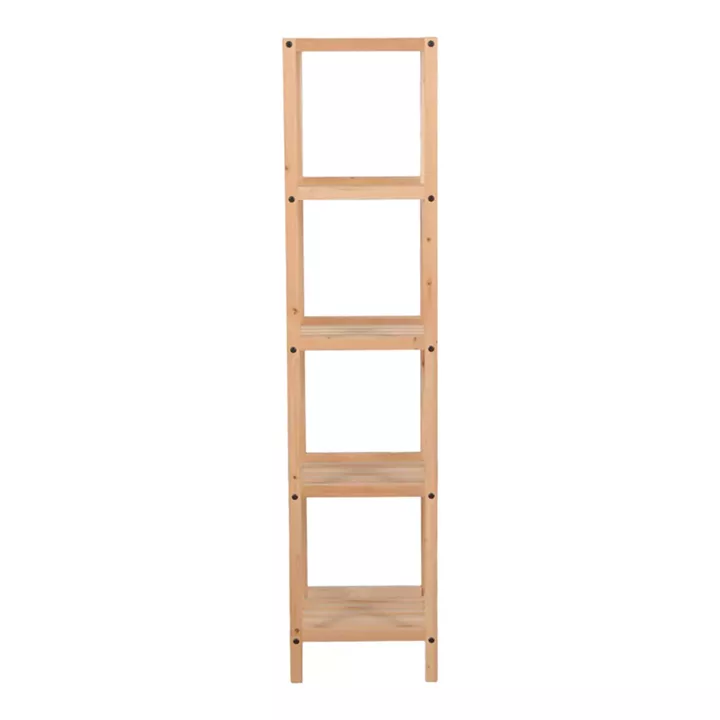 Floor shelf Zendia pakoworld fir wood in natural color 35x30x130cm