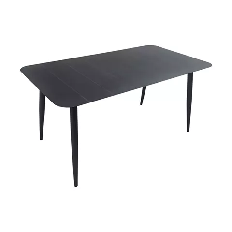 Τραπέζι Vista pakoworld αλουμίνιο σε ανθρακί απόχρωση 120x70x72εκ