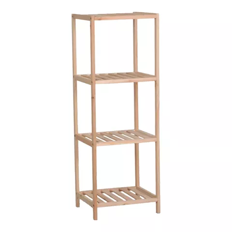 Ραφιέρα δαπέδου Zendia pakoworld ξύλο ελάτου σε φυσική απόχρωση 35x30x100εκ