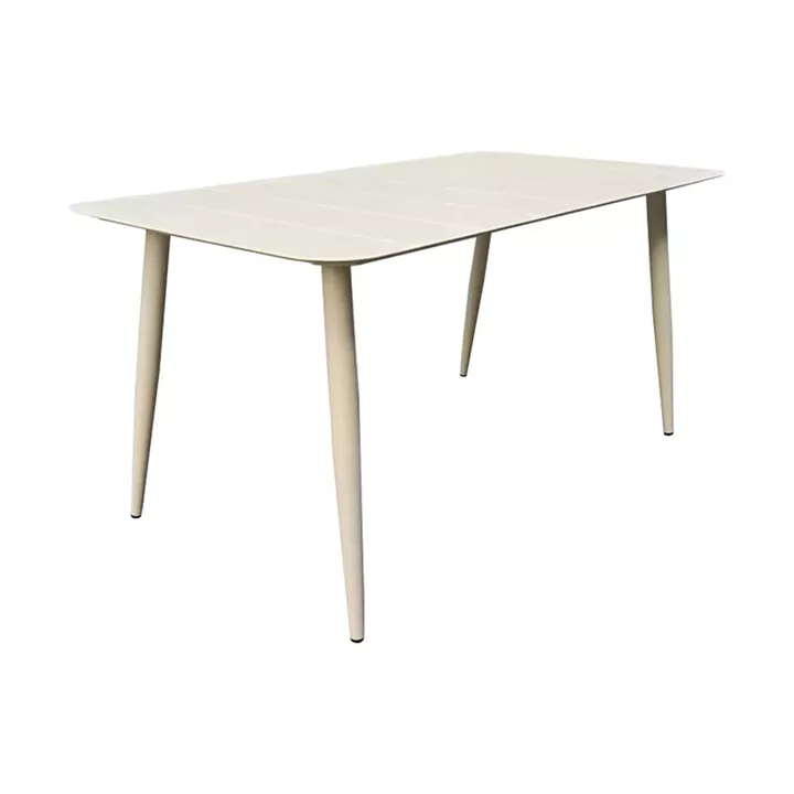 Τραπέζι Vista pakoworld αλουμίνιο σε σαμπανί απόχρωση 120x70x72εκ