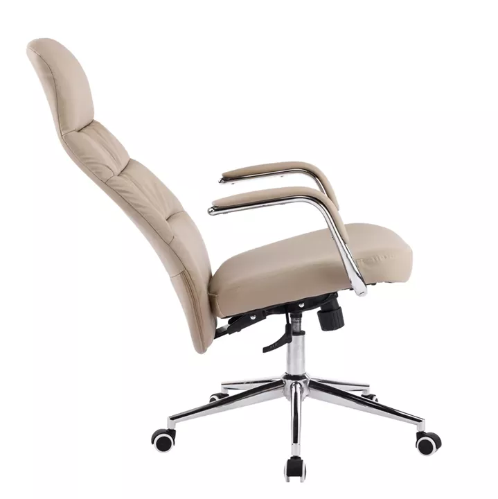 ΚΑΡΕΚΛΑ ΓΡΑΦΕΙΟΥ TEETER HM18355.02 ΜΠΕΖ PU ΔΕΡΜΑ--ΒΑΣΗ ΧΡΩΜΙΟΥ 67x66x121Υεκ