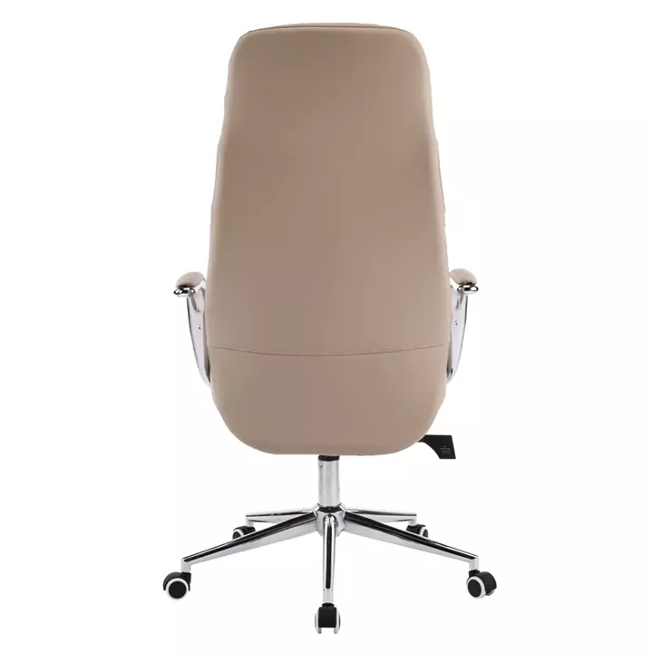 ΚΑΡΕΚΛΑ ΓΡΑΦΕΙΟΥ TEETER HM18355.02 ΜΠΕΖ PU ΔΕΡΜΑ--ΒΑΣΗ ΧΡΩΜΙΟΥ 67x66x121Υεκ