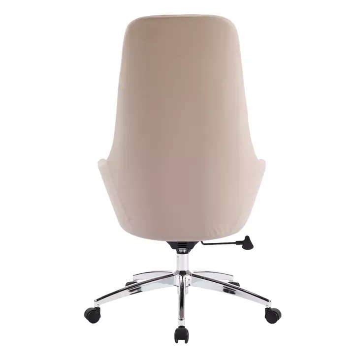 ΚΑΡΕΚΛΑ ΓΡΑΦΕΙΟΥ BEKKER HM18359.02 ΜΠΕΖ PU ΔΕΡΜΑ--ΒΑΣΗ ΧΡΩΜΙΟΥ 67x67x126Υεκ