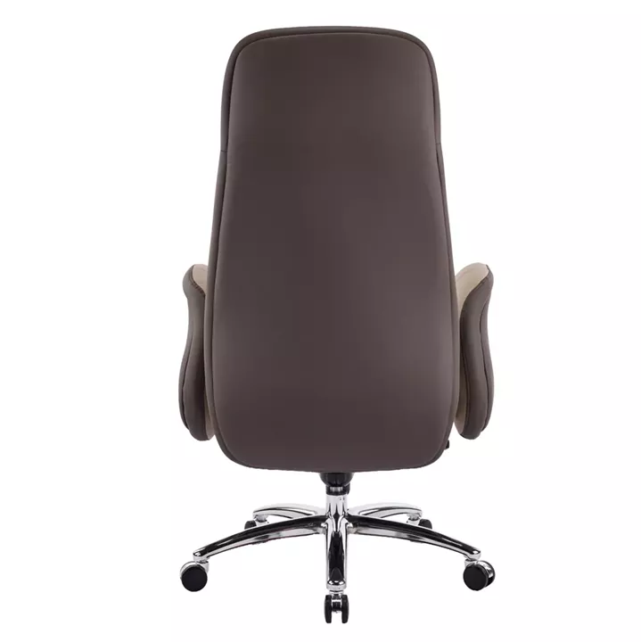 ΚΑΡΕΚΛΑ ΓΡΑΦΕΙΟΥ DRAMON HM18356.02 ΜΠΕΖ-ΚΑΦΕ PU ΔΕΡΜΑ--ΒΑΣΗ ΧΡΩΜΙΟΥ 66x70x132.5Υεκ