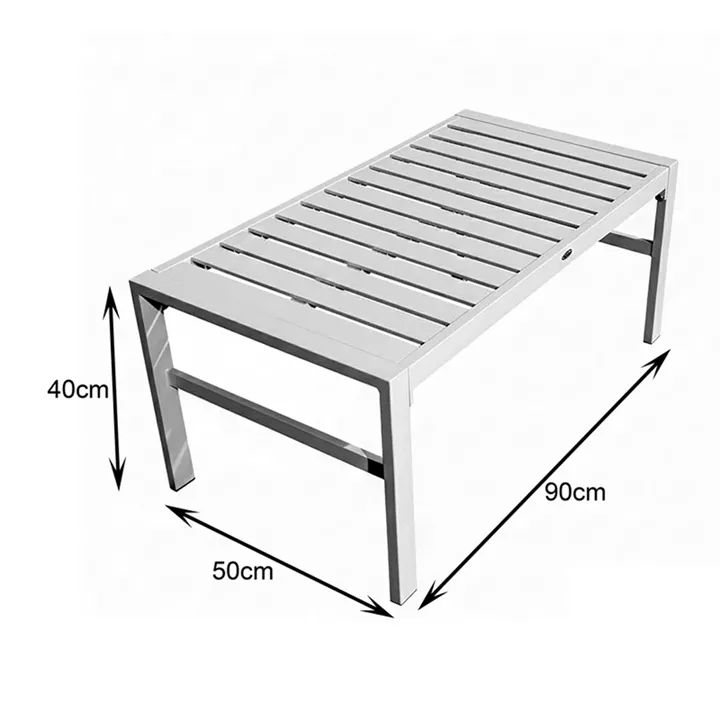 Σαλόνι Gardenly pakoworld σετ 4τμχ αλουμίνιο σε λευκή απόχρωση με μπεζ μαξιλάρια