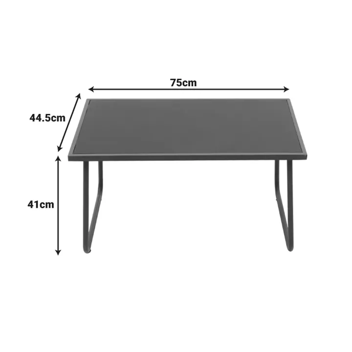 Outdoor living set Veranda pakoworld textilene-metal in anthracite color