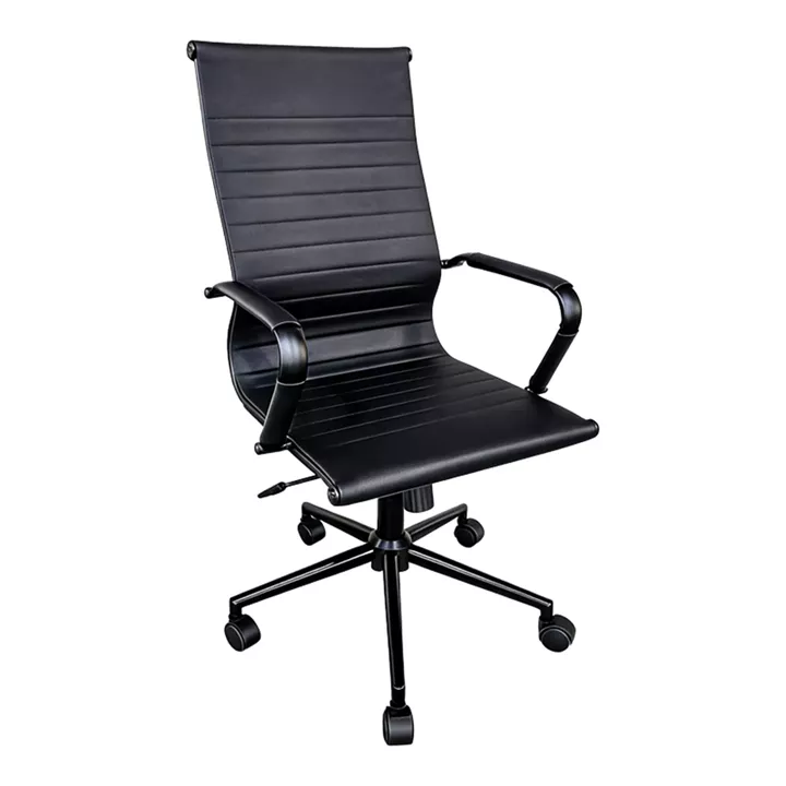 Καρέκλα γραφείου διευθυντή Valter pakoworld pu μαύρο 55.5x58x108εκ