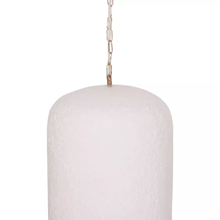 ΦΩΤΙΣΤΙΚΟ ΟΡΟΦΗΣ ΚΡΕΜΑΣΤΟ LOGKY HM4704.02L--FIBER CEMENT ΛΕΥΚΟ 35x35x67Υεκ