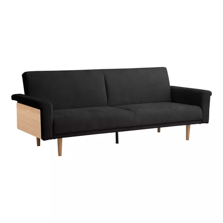 Sofa-bed Flexo pakoworld anthracite fabric 220x84.5x82cm