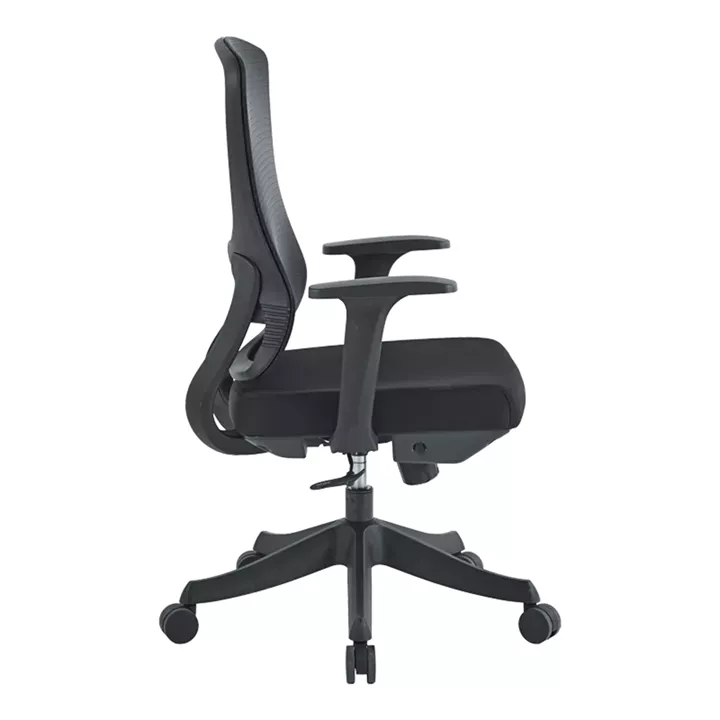 Litulo pakoworld office chair mesh fabric in black 51x50.5x98/106cm